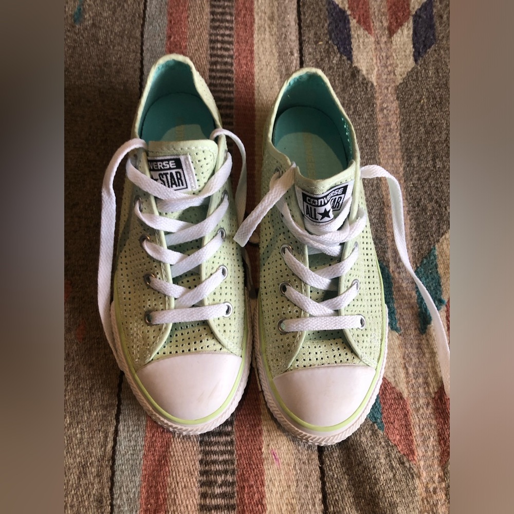 Converse All Star Size Junior 3.5 Sneaker Mint Green